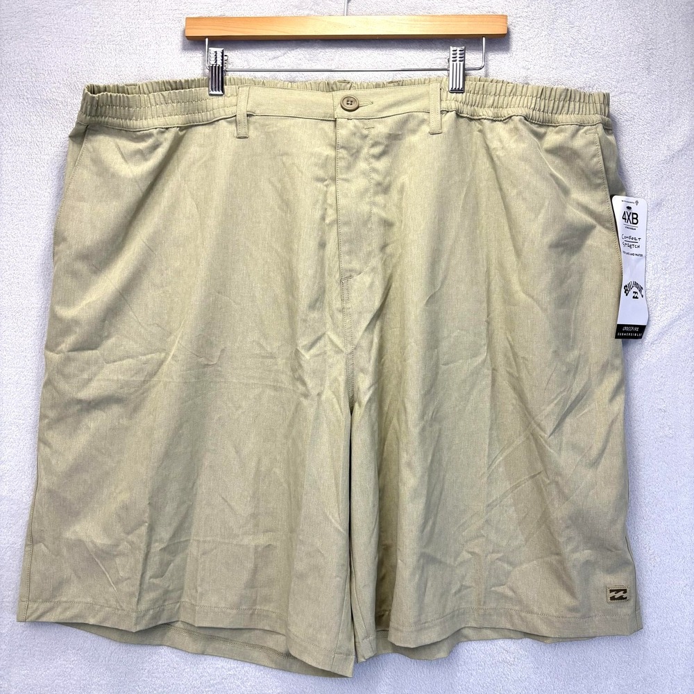 NWT Billabong Crossfire Submersible Shorts Mens Big 4XB 46 Tan Quick Dry Hybrid